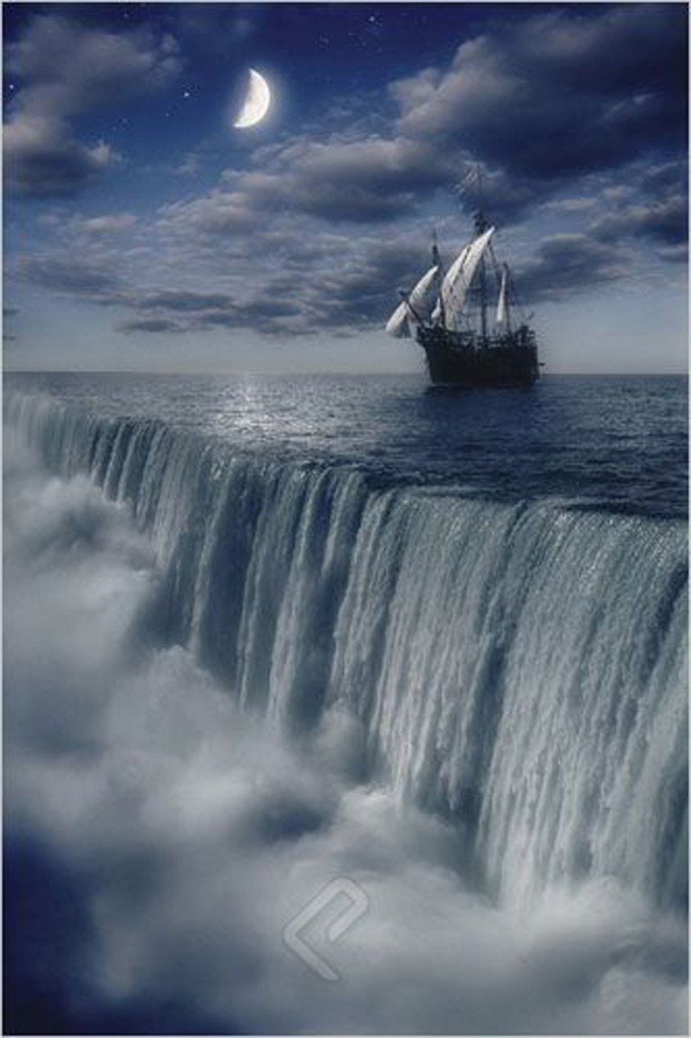 Sailing Ship At Earth s End Athena Posters