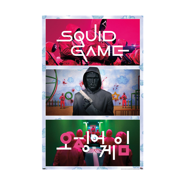 Netflix Squid Game Collage Athena Posters