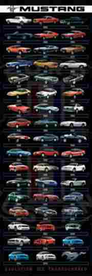Ford Mustang Red Gt 2015 Athena Posters
