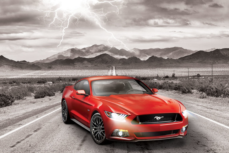 Ford Mustang Evolution 50th Anniversary Athena Posters