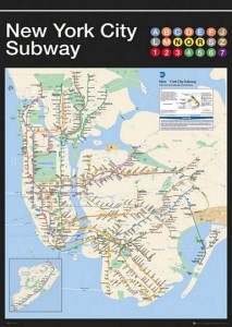 NY SUBWAY MAP Full Network - Athena Posters