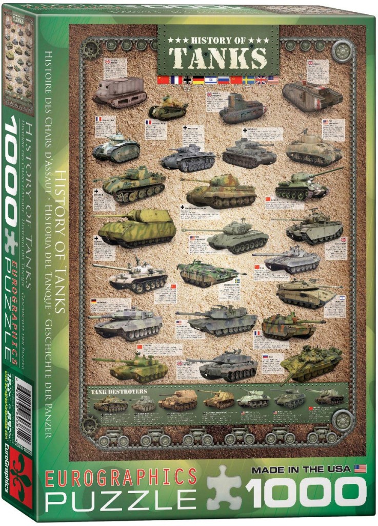 World War II Tanks 1000 Piece Puzzle - Athena Posters