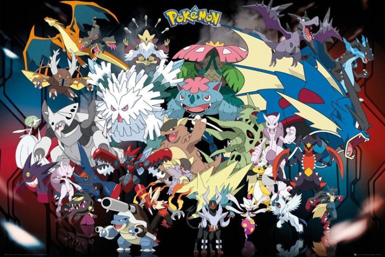 Pokémon - Mega Evolutions - Athena Posters