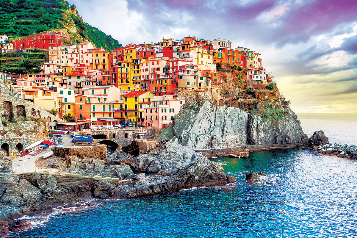 Educa - Puzzle 300 Pezzi: Manarola, Cinque Terre, Italia – Panorama Da Incorniciare