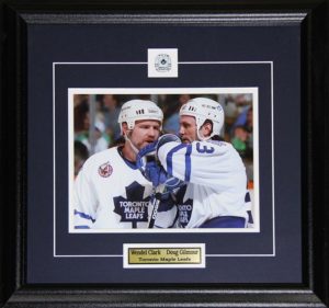 Darryl Sittler Toronto Maple Leafs 2 Card Framed Set 