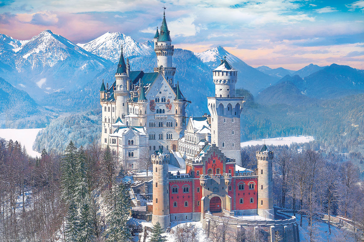 Neuschwanstein In Winter Wallpaper Neuschwanstein In Winter Wallpaper