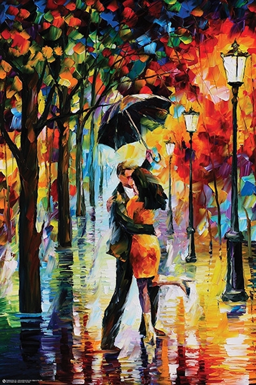 Dance Under The Rain By Leonid Afremov Athena Posters