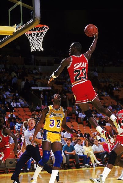 Michael Jordan Dunking On Magic Johnson Athena Posters 