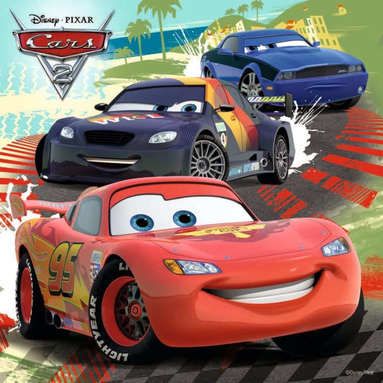 Disney Cars Worldwide Racing Fun 3x49 Piece Puzzles - Athena Posters