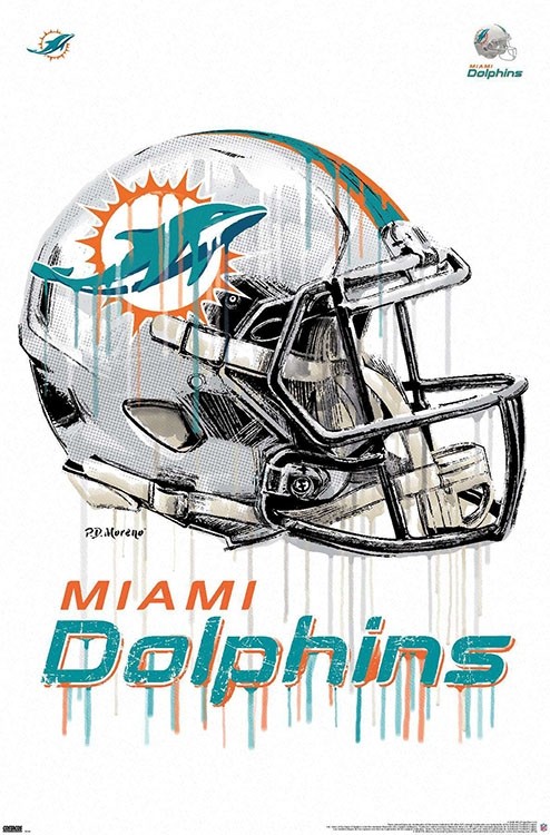 Miami dolphins best sale football helmet