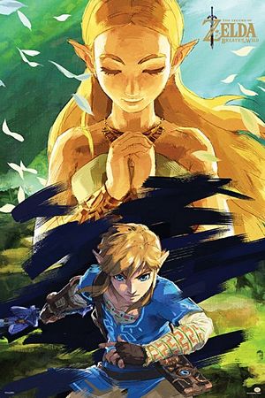 Zelda Breath Of The Wild & Link - Athena Posters