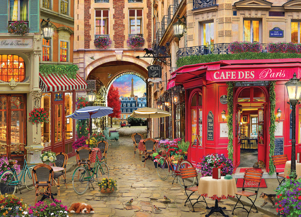 Cafe des Paris 500 Piece Puzzle - Athena Posters