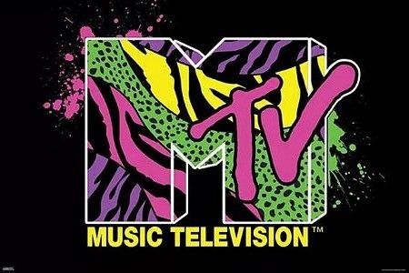 MTV Mens' Music Television Boombox '80s Logo Sleep Pajama Pants