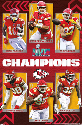Nfl Kansas City Chiefs Super Bowl Lvii Champions Athena Posters