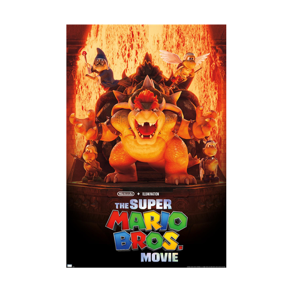 The Super Mario Bros. Movie Bowser's World Key Art Athena Posters