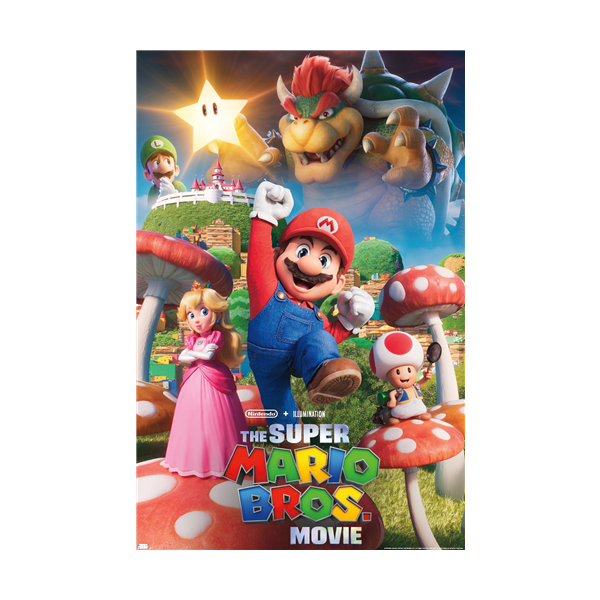The Super Mario Bros. Movie - Mushroom Kingdom Key Art - Athena Posters