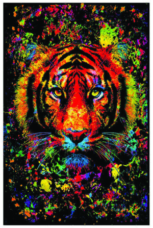 Studio B 'Gorilla Encounter' Non-Flocked Blacklight Poster – 24 X 36 Inches – Unframed Illustration Art
