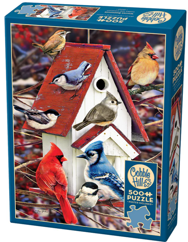Winter Birdhouse - 500 Piece Puzzle