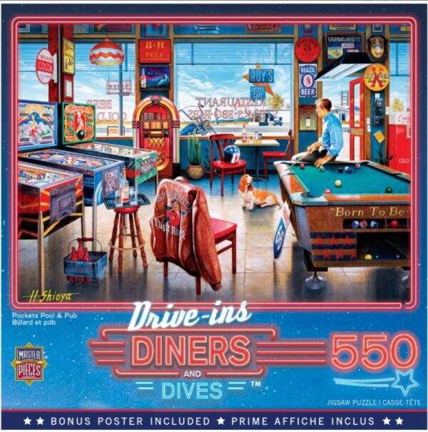 Pockets Pool & Pub - 550 Piece Puzzle