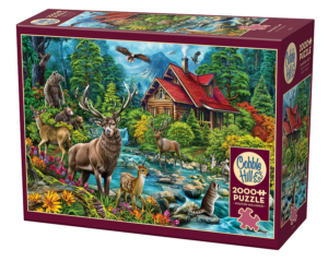 Red Roofed Cabin - 2000 Piece Puzzle