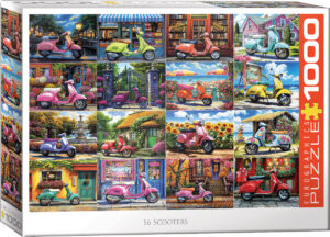 16 Scooters - 1000 Piece Puzzle