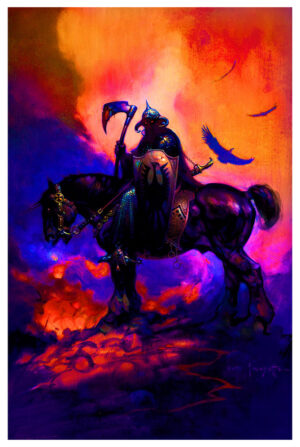 Dark Kingdon Frank Frazetta – Non Flocked Black Light