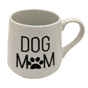 Dog Mom - Fat Bottom Ceramic Mug (White)