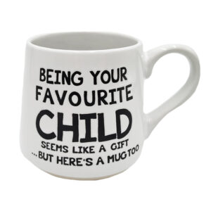 Favourite Child - Fat Bottom Ceramic Mug (White)
