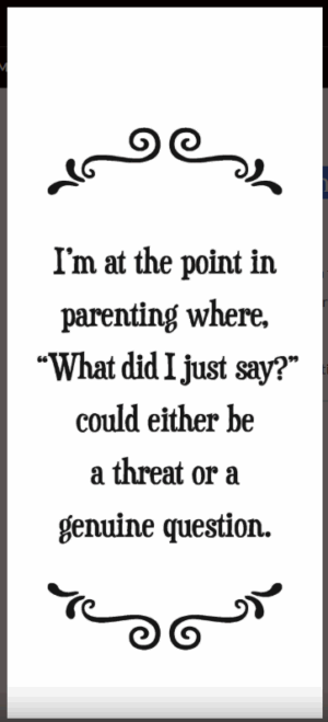 I'm at the point in parenting where...- Tea Towel