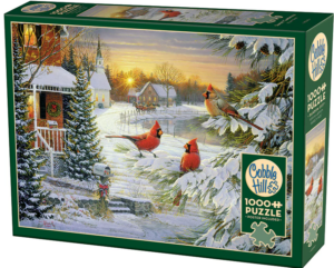 Sunset Cardinals - 1000 Piece Puzzle