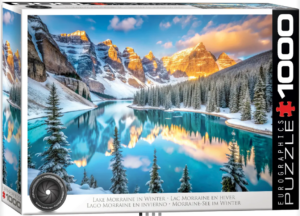 Lake Morraine in Winter - 1000 Piece Puzzle