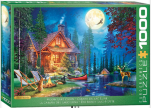 Moon Lake Cabin - 1000 Piece Puzzle