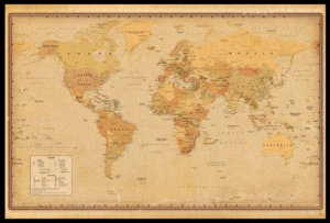 World Map - Vintage