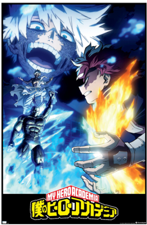 My Hero Academia: Season 7 - Todoroki vs Dabi Key Art