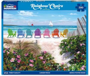 Rainbow Chairs - 500 Piece Puzzle