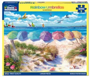 Rainbow Umbrellas -1000 Piece Puzzle
