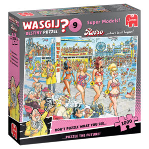 Wasgij Destiny Retro 9, Super Models! 1000 Piece Mystery Puzzle