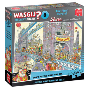 Wasgij Mystery Retro 8, The Final Hurdle! 1000 Piece Mystery Puzzle