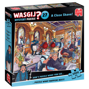 Wasgij Mystery 27, A Close Shave! 1000 Piece Mystery Puzzle