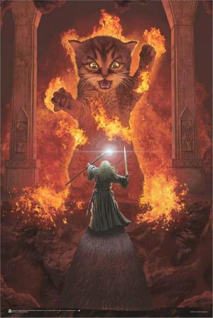 You Will not Pass, Cat and Flames Fantasy