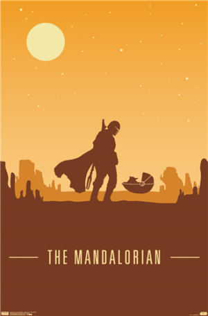 Star Wars: The Mandalorian - Mando and The Child at Dusk