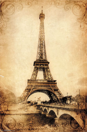 Eiffel Tower Rustic