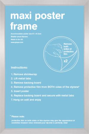 Poster Frame (Silver) 24"x36"