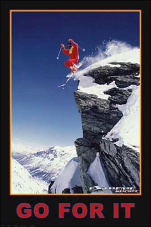 Go For It (Extreme Sport) Skiier